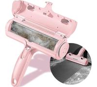 wangpuf Pet Cat Dog Hair Removal Brush, Magic Reusable Hair Removal Brush, Pet Hair Roller, Epilator for Sofa, Cat Tree, Car, Bed, Mat, Basket(Pink)