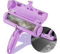 wangpuf Pet Cat Dog Hair Removal Brush, Magic Reusable Hair Removal Brush, Pet Hair Roller, Epilator for Sofa, Cat Tree, Car, Bed, Mat, Basket(Purple)
