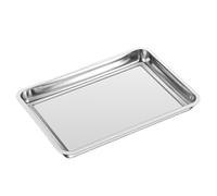 WANGRUIERHA Bac de Récupération D'huile en Acier Inoxydable, Bac de Vidange D'huile en Métal, Bacs de Recuperation D'huile pour Sous la Voiture(30x40x4.8cm/12x16x1.9in)