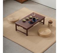 WANGRUIERHA Table Basse Bois Massif Rectangulaire en Orme, Table Basse Pas Cher pour Les Salons, Les Salles de Thé, Les Bow Windows, Les Chambres et Les Pièces(Red,60x40x25cm/24x16x10in)