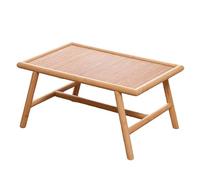 WANGRUIERHA Table Basse Japonaise, Table Basse Pas Cher en Bambou, Idéale pour Être Placée Près des Baies Vitrées, sur Un Tatami, dans Un Salon de Thé ou sur Un Balcon(70x40x30cm/28x16x12in)