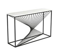 WANGRUIERHA Table Console de Bureau en Dalle de Pierre, Console D'entrée Minimaliste et Moderne, Idéale pour Le Hall D'entrée, Le Couloir, Le Salon et la Chambre(Black,150x30x80cm/59x12x31in)