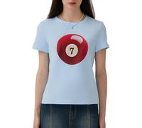 WangsCanis T-shirt à manches courtes Y2k pour femme avec imprimé graphique Fée Grunge E, Bleu Aa, S