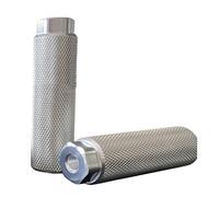 WANGSHAOWEI Cale Pied BMX 2 pièces/Ensemble Chevilles de vélo Construction en Alliage d'aluminium Durable for vélos(Silver)