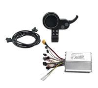 WANGSHAOWEI Controleur Trottinette Electrique Compteur de Scooter électrique 36/48/52/60 V, Compteur Code Universel, écran Couleur, Bleu, accélérateur, contrôleur approprié(60V 25A Set)