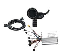 WANGSHAOWEI Controleur Trottinette Electrique Compteur de Scooter électrique 36/48/52/60 V, Compteur Code Universel, écran Couleur, Bleu, accélérateur, contrôleur approprié(52V 25A Set)
