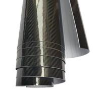 WANGSHAOWEI Covering Carbone 10/20/30/40/50 * 152cm Noir Mat 3D 4D 5D Fibre de Carbone Vinyle enveloppes de Voiture Auto Satin Film Autocollant de véhicule Covering Voiture(5D Carbon,50cm x 152cm)