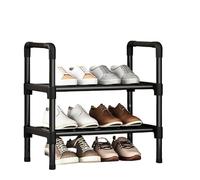 WANGSHAOWEI Etagere Chaussure Étagère à Chaussures surélevée Noire, Petite Armoire Simple Multicouche, entrée de Maison, logement locatif, dortoir, étagère Rangement(45x28x45cm)