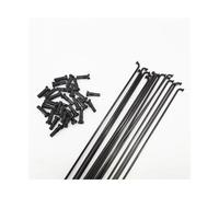 WANGSHAOWEI Rayons De VéLo Rayons 2.0 Rayons Ronds courbés en J/tête de Traction Droite for vélo Noir for avec Capuchon cuivre(J Bend 24PCS)