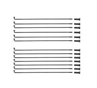 WANGSHAOWEI Rayons De VéLo Rayons de vélo Couleur Noire, matériau en Acier 45#, diamètre 2.0MM, Corps Rond Montagne, pièces Roue VTT(Length 275mm)