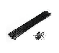 WANGSHAOWEI Rayons De VéLo Rayons for Rayons de vélo 2.0 Ronds en Forme J courbés/tête Traction Droite 100-310mm for(Steaight 24pcs)