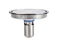 WANGSHAOWEI Siphon De Sol 1PC Drain de Sol Rond en Acier Inoxydable 304 15 cm Insert de carrelage Crépine de vidange de Douche de Salle de Bain Invisible Siphon De Sol Exterieur(15cmB)