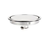 WANGSHAOWEI Siphon De Sol 1PC Drain de Sol Rond en Acier Inoxydable 304 15 cm Insert de carrelage Crépine de vidange de Douche de Salle de Bain Invisible Siphon De Sol Exterieur(15cmA)