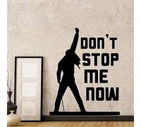 WANGSHUAIS-Freddie Mercury Don't Stop Me Now Queen Autocollant Mural en Vinyle adapté à la décoration de la Maison Salon Chambre Citation Autocollant Mural 58x72 cm