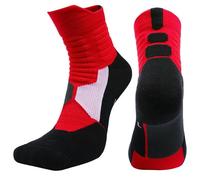 WANGSHUO Chaussette Chaussettes De Sport Épaissies avec des Semelles Serviette-rouge-40-44