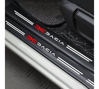 WangSiwe Lot de 4 Autocollants de seuil de Porte en Fibre de Carbone résistant aux Rayures pour Protections de seuil de Porte Dacia Duster Spring Logan Sandero Jogger Lodgy Bigster Dokker