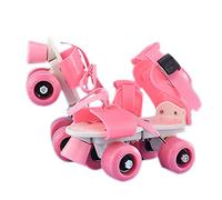 Wangstar Rollers en Ligne Patins À Roues Alignées Patins À roulettes Réglables pour Enfants Patins À roulettes À Deux Rangées Réglables À 4 Roues Longueur La Houe: 18cm -23cm