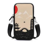 Wangsxing Japon Femme Sac Bandoulière Téléphone Portable Portefeuille Pochette Unisexe 17.5x10x2cm