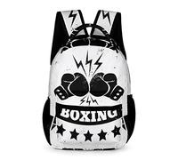 Wangsxing Sac À Dos Scolaire Boxe Sac À Dos De Loisirs Cartable Léger Pour Filles Garçons 32x15x43cm