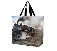 Wangsxing Sac À Main Shopping Femme Train Noir Sac Cabas Fourre Grand Sac À Bandoulière Pour École Travail Plage Voyage 40x16x40cm