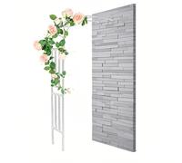 WANGTIAN Arche de Jardin, Arche à rosiers Demi-Arche, Support pour Plantes grimpantes, 120/150/180/210/240/280 cm de Large, 240 cm de Haut, tonnelle de Jardin pour Balcon, terrasse, Jardin (Blanc, 12