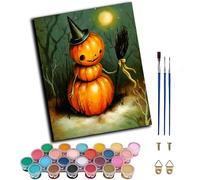 WANGWANGMIAO Peinture par Numéro Kits,Arbre à balais lunaire au chapeau magique Peinture Numero Adulte, Creation pour Débutants,Peinture à l'huile Kit,pour Décoration Maison,40x50cm,sans cadre