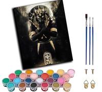 WANGWANGMIAO Peinture par Numéros pour Adultes -Anubis dieu mort pyramides égyptiennes pharaon 0-16x20 Pouces avec des pinceaux et de pigment Wall Art Decor,sans cadre