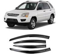 WangWeiY Lot de 4 deflecteur Voiture pour Kia Sportage 2005-2010, Déflecteurs Avant ArrièRe FenêTre LatéRaux Vent VisièRe, Déflecteur d'air