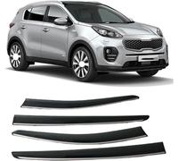 WangWeiY Lot de 4 deflecteur Voiture pour Kia Sportage 4 ql Kx5 Sportage R 2016-2021, Déflecteurs Avant ArrièRe FenêTre LatéRaux Vent VisièRe, Déflecteur d'air