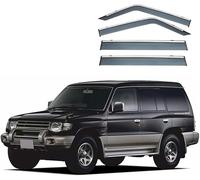 WangWeiY Lot de 4 deflecteur Voiture pour Mitsubishi Pajero V31-V46 MK2-V20 1992-1998, Déflecteurs Avant ArrièRe FenêTre LatéRaux Vent VisièRe, Déflecteur d'air