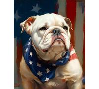 WANGXIAO Diy Peinture au Numero pour Adulte,Peinture à l'huile numéro Kit débutant peinture à l'huile Wall art,40X50Cm,Chien Berger Allemand Labrador Bouledogue,sans cadre