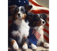 WANGXIAO Diy Peinture au Numero pour Adulte,Peinture à l'huile numéro Kit débutant peinture à l'huile Wall art,40X50Cm,Chien Berger Allemand Labrador Bouledogue,sans cadre
