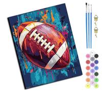 WANGXIAO Peinture par Numéro Adulte,40x50cm,Diy Tableau Peindre par Nombre pour peindre,cadeaux peints à la main Home Decor,Rugby coloré,sans cadre