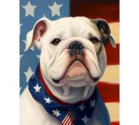 WANGXIAO Peinture par Numero Adulte,DIY Peinture à l'huile par Numéros,Artisanat avec Pinceaux Peintures Acryliques,Maison Cadeau,40x50cm,Chien Berger Allemand Labrador Bouledogue,sans cadre