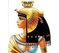 WANGXIAO Peinture par Numéros pour Adulte,DIY Paint by Numbers avec Peinture Acrylique pour Décoration de la Maison,40x50 cm,Cléopâtre Pyramide Pharaon,sans cadre