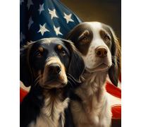 WANGXIAO Peinture par Numéros pour Adulte,DIY Peinture Acrylique pour débutants Facile sur Toile 40×50 cm avec peintures et pinceaux,Chien Berger Allemand Labrador Bouledogue,sans cadre