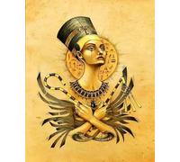 WANGXIAO Peinture par Numéros pour Adulte,DIY Peinture Acrylique pour débutants Facile sur Toile 40×50 cm avec peintures et pinceaux,Cléopâtre Pyramide Pharaon,sans cadre