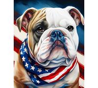 WANGXIAO peinture par numéros pour adultes - Kits de peinture par numéros sur toile pour décoration murale de la maison - Peinture,40x50 cm,Chien Berger Allemand Labrador Bouledogue,sans cadre