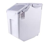 wangxike Boîte de conservation hermétique pour riz, céréales, haricots, farine, aliments avec roulettes et gobelet doseur, 15 kg, 32,5 x 19,5 x 36 cm