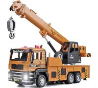 WANGXLGD 1/32 Échelle Grand Métal Ingénierie Grue Camion Alliage Jouet Véhicules Construction Camions pour Garçon Cadeau d'anniversaire