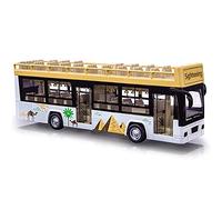 WANGXLGD 1/32 Échelle Ville Bus Modèle Alliage Modèle De Voiture Son et Lumière Tirez pour Ouvrir La Porte pour Cadeau d'anniversaire (Taille: 22.5 * 5.5 * 6CM)