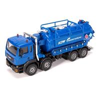 WANGXLGD 1/50 Grand véhicule d'assainissement Camion d'eaux usées en métal modèle de Voiture de Recyclage des eaux usées (B)