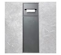 WANGXLGD Bathroom Wall Niche Stainless Steel Shower Niche Built-in Shampoo and toiletries Holder Built-in Bathroom Storage Shelf Trash Can Solution (Grey,20x66x14cm)