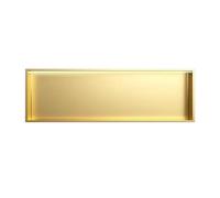 WANGXLGD Étagère Murale pour Douche en Acier Inoxydable à encastrer dans Une Niche Murale de Salle de Bain pour la rénovation domiciliaire (Gold,92x32x12.5cm)