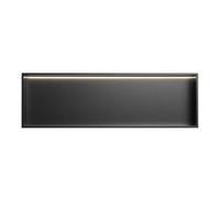 WANGXLGD Étagère Murale pour Douche en Acier Inoxydable à encastrer dans Une Niche Murale de Salle de Bain pour la rénovation domiciliaire (Black,92x32x12.5cm)