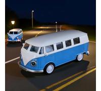 WANGXLGD Maquette de Minibus moulée sous Pression, modèle rétro d'autocar à l'échelle 1/38, véhicule en Alliage de Zinc pour Noël ou Un Anniversaire (10,5 × 4,5 × 4,5 cm) (B)