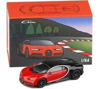 WANGXLGD Modèle de Voiture 1:64, Compatible avec Bugatti Chiron, modèle de Voiture en Alliage de Supercar en métal Absorbant Les Chocs décoration (B)