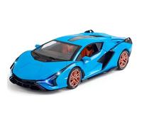 WANGXLGD Modèle de Voiture à l'échelle 1:24 moulé sous Pression et véhicules, Compatible avec Lamborghini Sian, modèle de Voiture en Alliage pour Cadeau d'anniversaire de Noël (A)