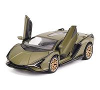 WANGXLGD Modèle de Voiture de Sport à l'échelle 1/24, Compatible avec Lamborghini SIAN FKP37, modèle de véhicule en Alliage de moulé sous Pression