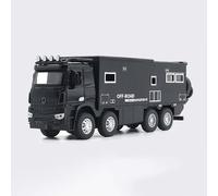 WANGXLGD Modèle réduit de Camping-Car Tout-Terrain à l'échelle 1/32, moulé sous Pression en Alliage, modèle de Camping-Car pour Noël ou Un Anniversaire (25 x 10,5 x 7 cm) (Black)